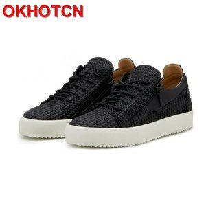 Men Shoes Luxury Brand Black Mens Thick Sole Shoes